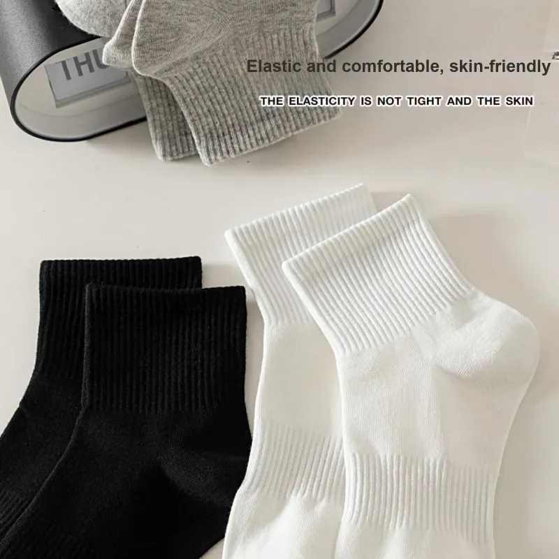 XXLLG Mid Calf Socks Unisex 5 Pack-5