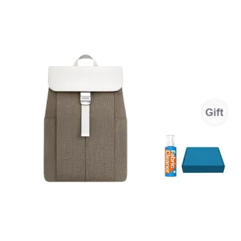 Ito Wool Water Repellent Laptop Backpack Medium Size Unisex Crimson Apricot/Luxe Brown