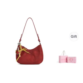JACD PU Shoulder Bag Crossbody Bag Baguette Bag Regular Women's Hot Red