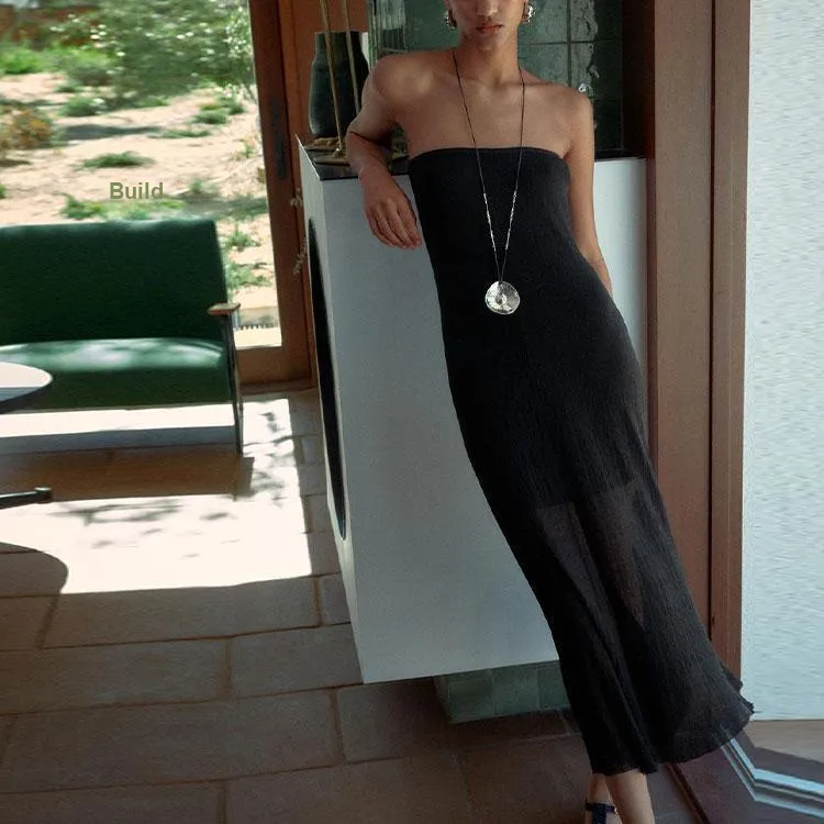 ZARA Sleeveless Dress Women's Black-2