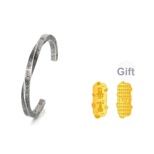 SGM Титановый стальной открытый кончик браслет унисекс