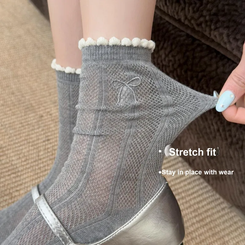XXLLG Mid Calf Socks Women's Combo Set-4
