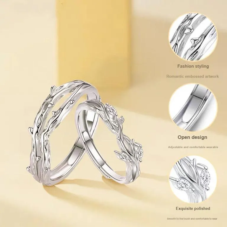 Anxious Copper Alloy Rings Unisex-2