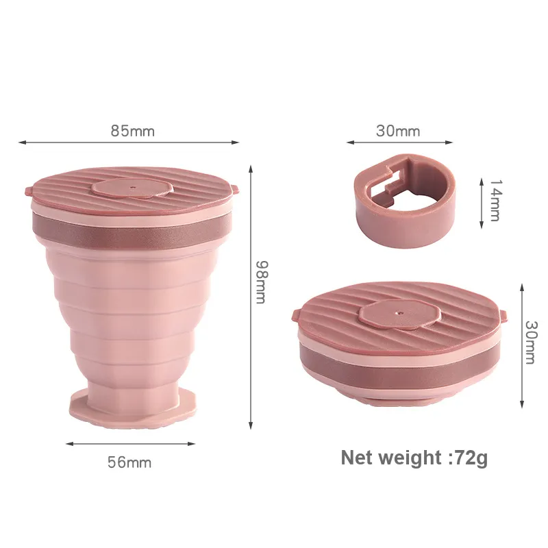 TANLU Outdoor Water Equipment Water Container 220ml Camping And Barbecue Silicone-1