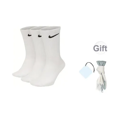 Носки Nike Crew Унисекс 3 упаковки 6 пар 9 пачек белые