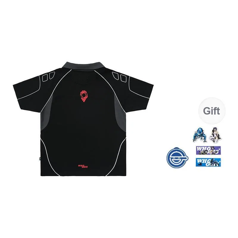 WHOOSIS X Ghost In The Shell, Collaboration Polo Shirts Unisex-3