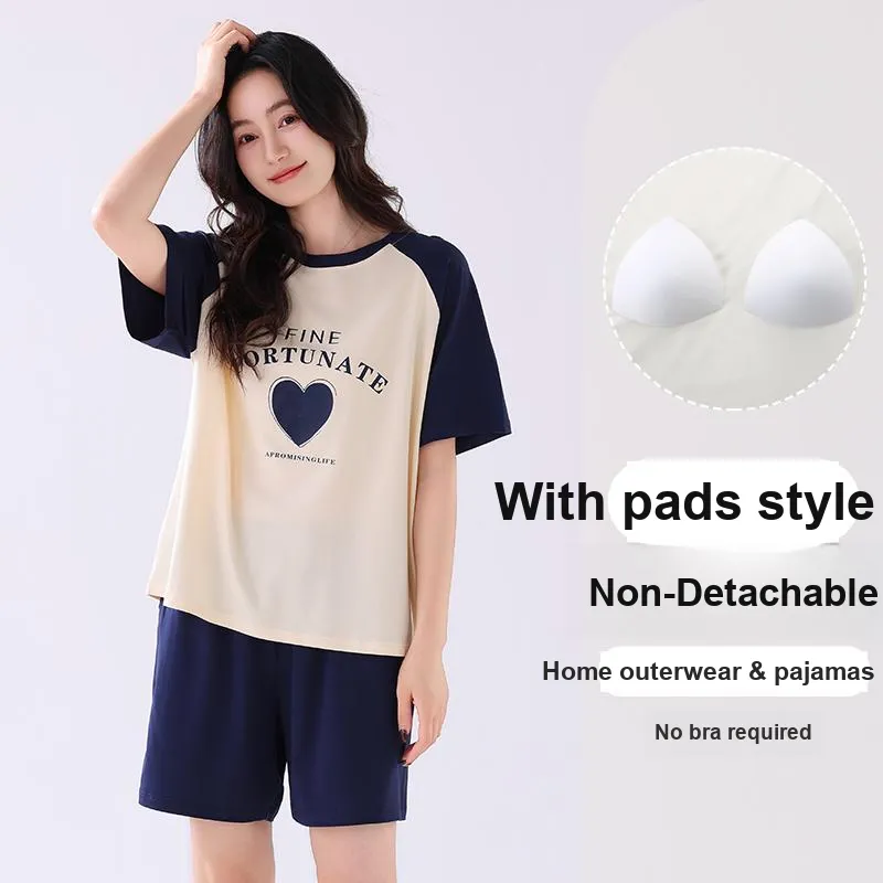 OUSHIBO Pajama Set Women's Image Color-3