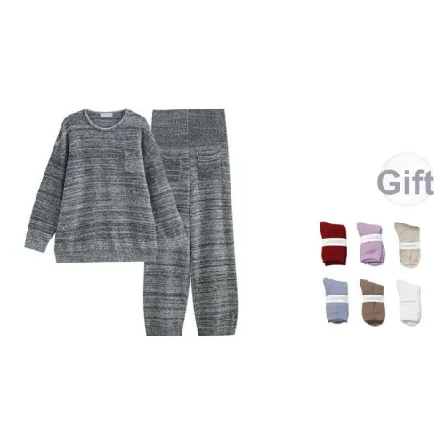 Same Language Пижамный комплект Женский Упрощенный Серый