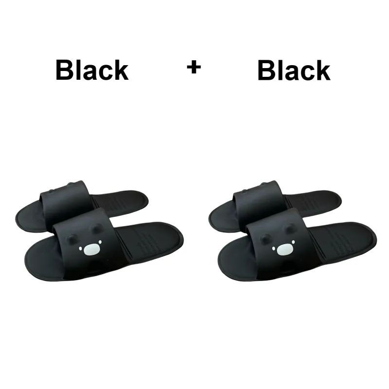 SHIGUDE Home Slippers Unisex, Black-10