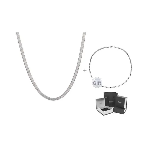 OWO Титановые стальные ожерелья мужские серебряные