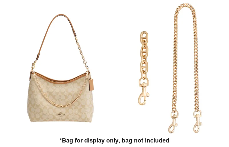 Luxury Care Artisan Workshop Metal Bag Strap Women's Gold Tone-6
