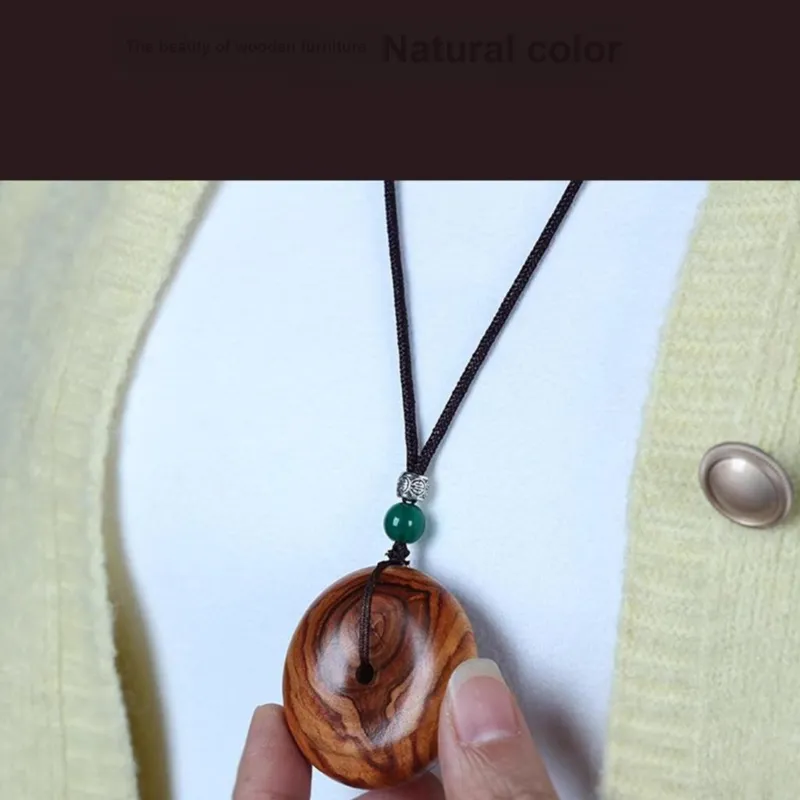 Tan Xin Padauk Wooden Necklaces Unisex-4