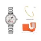 Silver Case White Dial