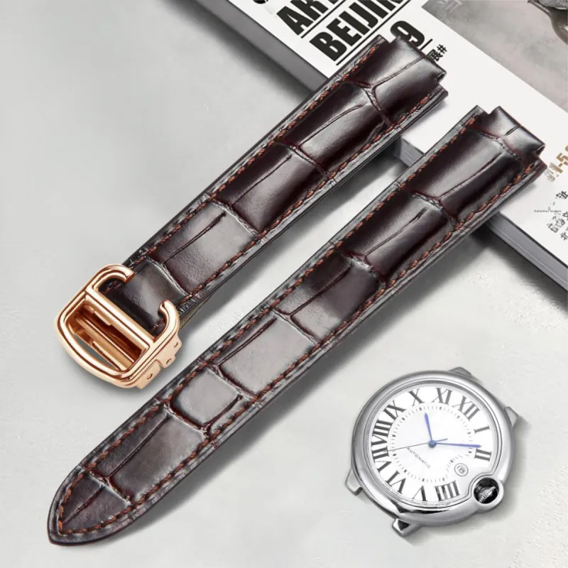 MILANQIAN M&Q Cartier Compatibility Watch Band 8/8.33/11/12/14mm Genuine Leather Material-8