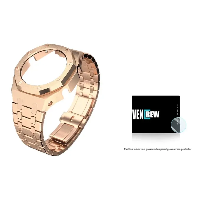 VENCREW Protective Case Casio Stainless Steel Case Material GA 2100