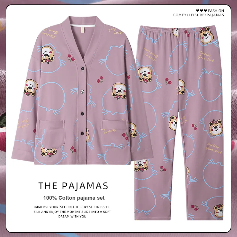Maultiay Pajama Set Women's Purple-1