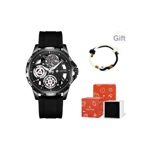 Clip Clop Кварцевый механизм Мужские часы 43 мм Скелет