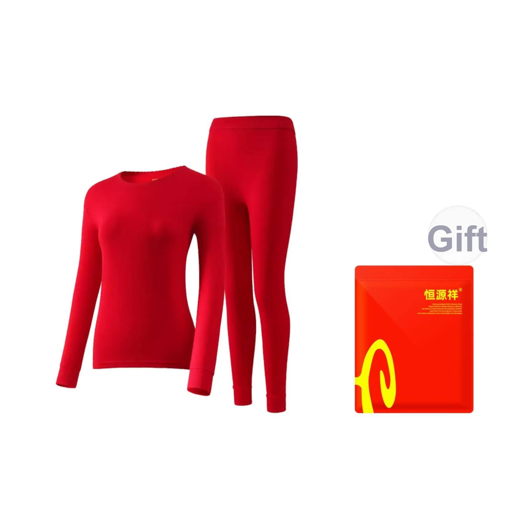 H YXIANG Термический комплект женский красный