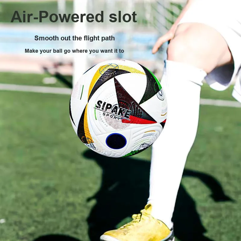 SIPAKESPORT Size 5 Soccer PU Seamless Thermal bonding Unisex Red Green Yellow-7