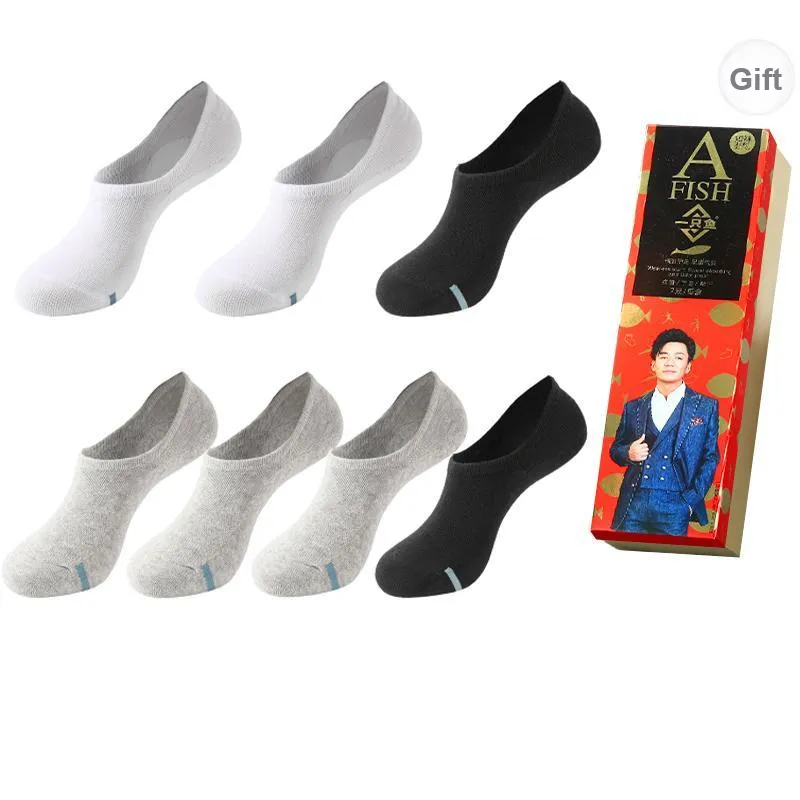 AFISH Mid Calf Socks Unisex 7 Pairs Gift Box Packaging-19