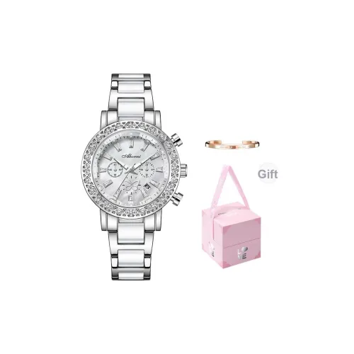 ABORNI Dreamy Butterfly Кварцевый механизм Керамика Ремешок Часы Унисекс Белый циферблат