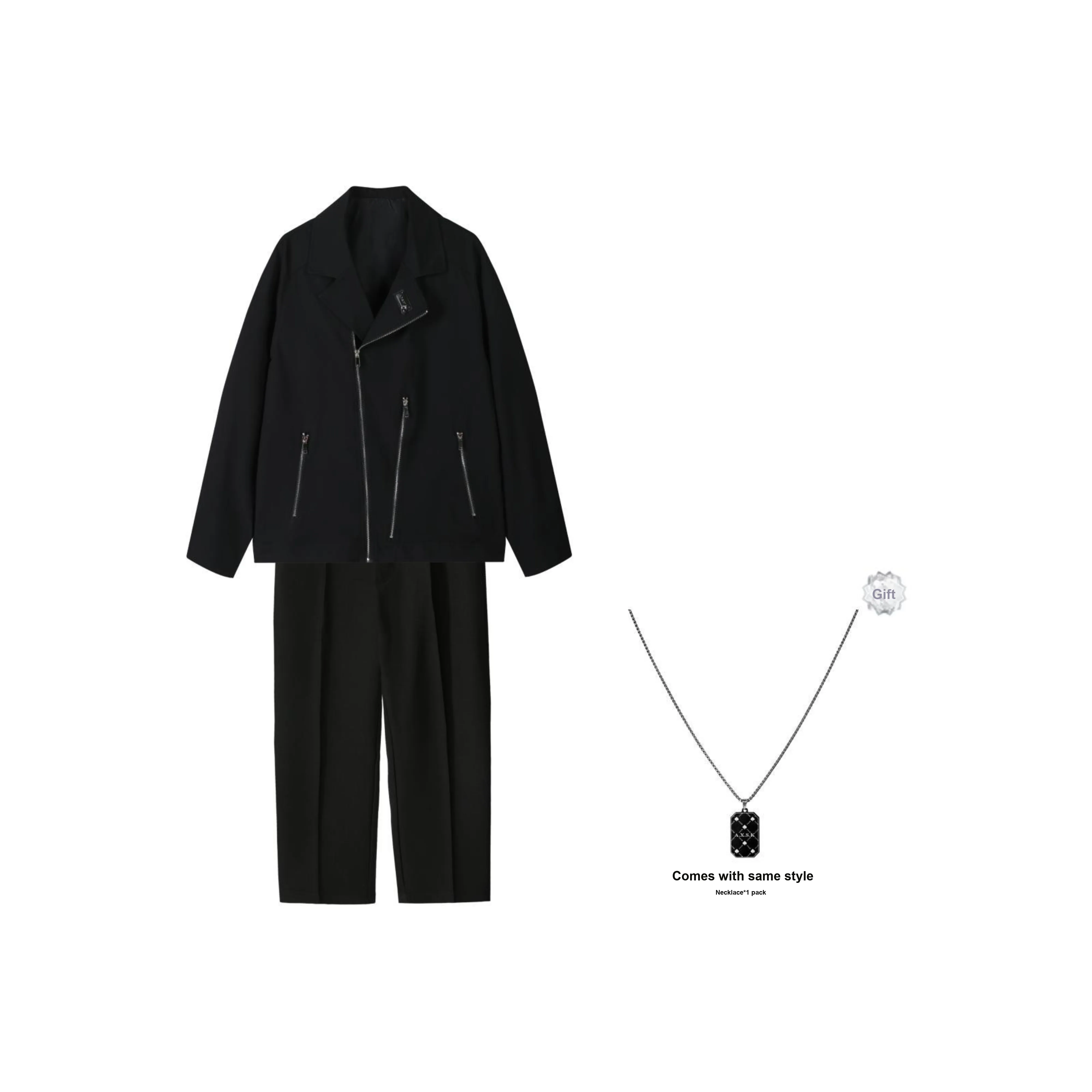 A.X.S.K Бизнес-костюм унисекс черный