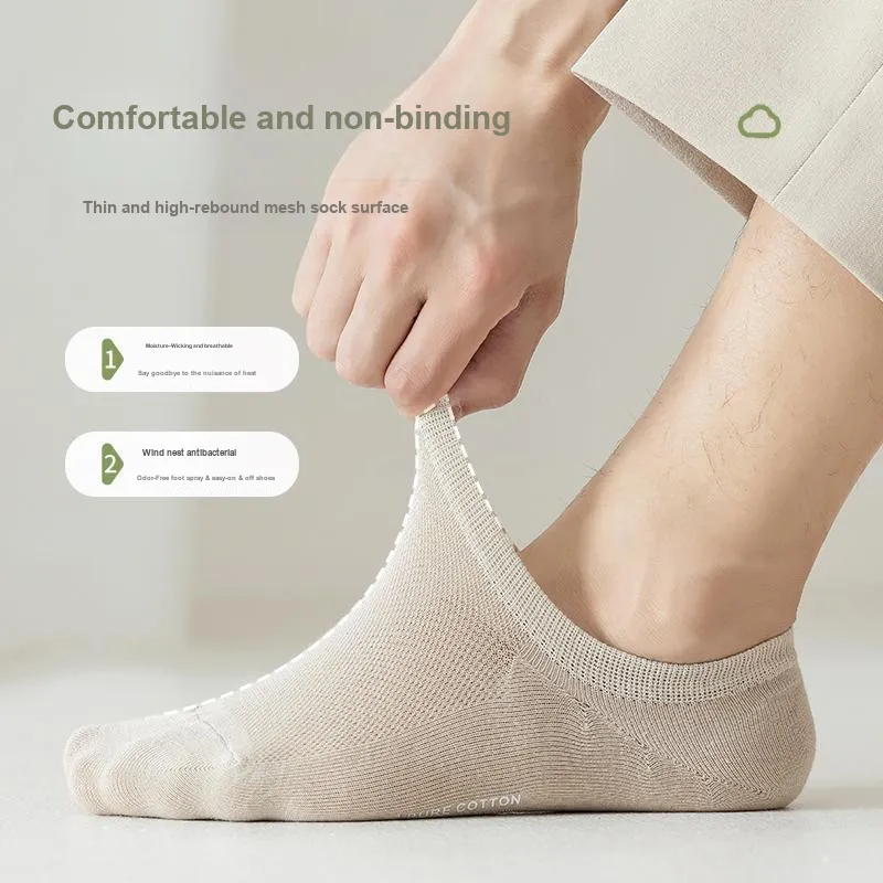 Top Melon No Show Socks Men's 5 Pack-8
