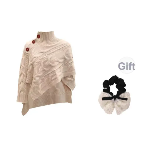 SYEEE WITH U Бежево-абрикосовый Включает резинку для волос Женская Трикотаж