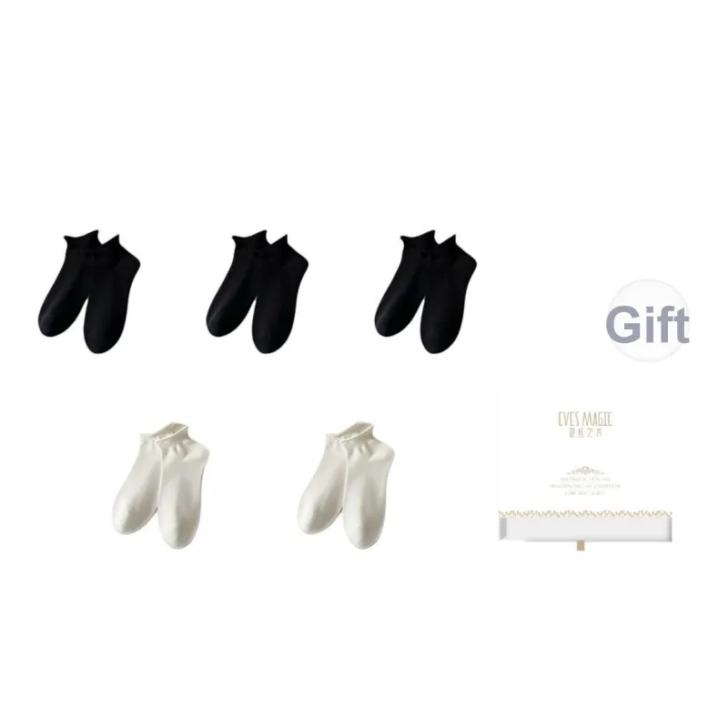 XIA.WA.ZHI.XIU Ankle Socks Women's Box 5 Pack-6