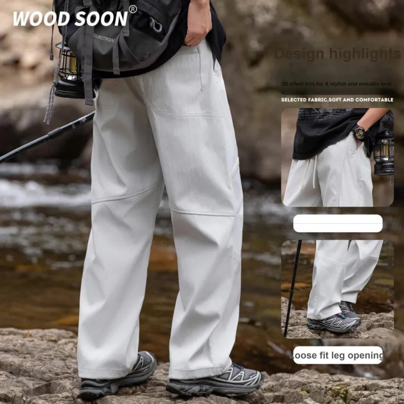 WOOD SOON Casual Pants Unisex-13