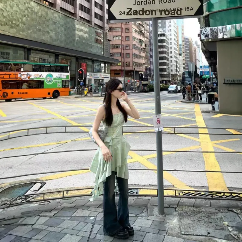 KUNZHUDAXIANG Slip Dress Women's-5