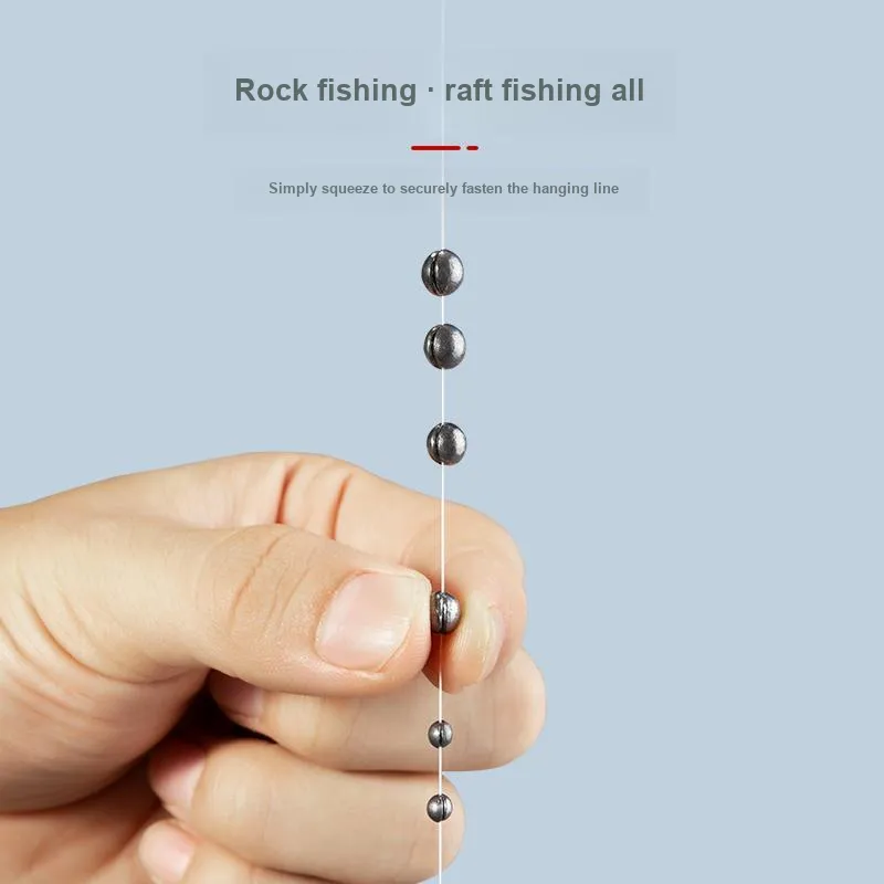 BeimingYu Bite-Resistant Lead Open-Ended Lead Fishing Lead Fishing Line Clip-2