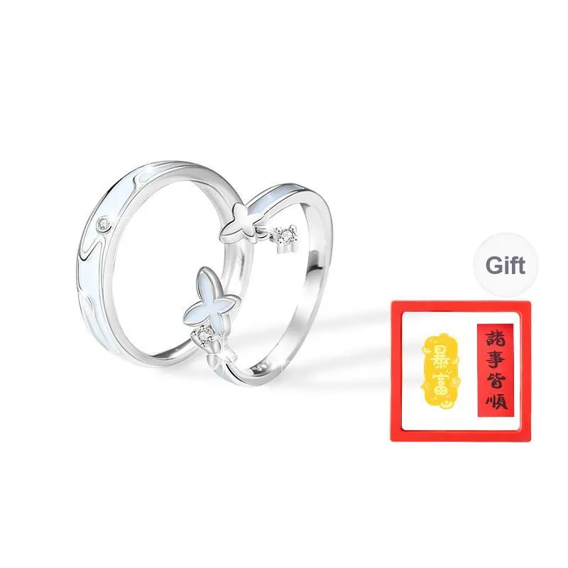 Chongqing Gold Store S925 Silver Rings Unisex-6