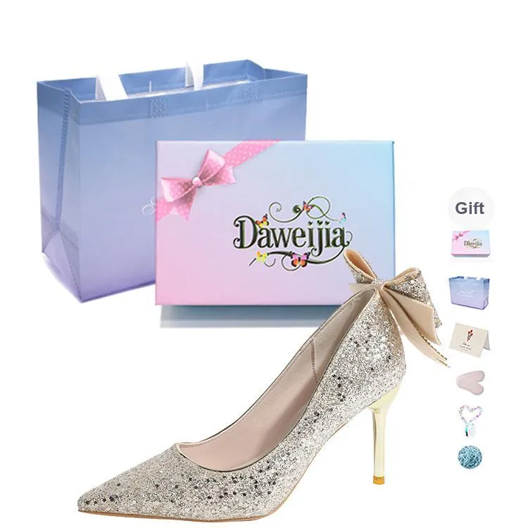 Dawei's House Slim Heel High Heels Women's Gift Box Set-19
