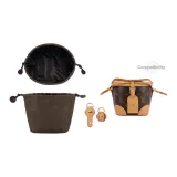 LV Shaomai Bag Brown Nylon Liner+8-Shaped Beeswax Abrasion-Resistant Buckle