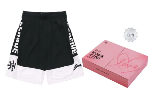 LINING Basketball Shorts Men Gift Box Sets Black