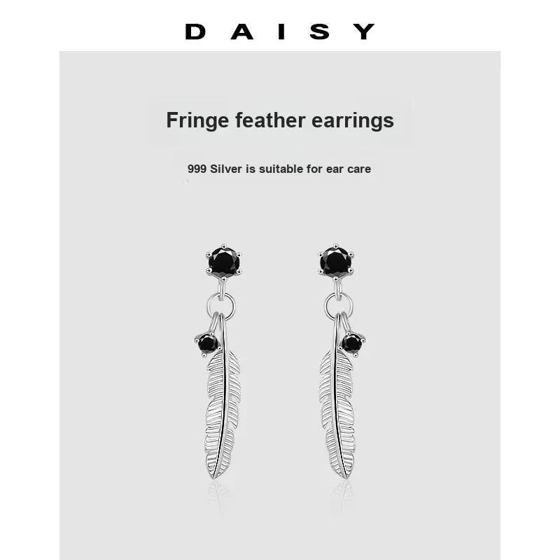Daisy Dream 999 Fine Silver Stud Earrings Women's-4