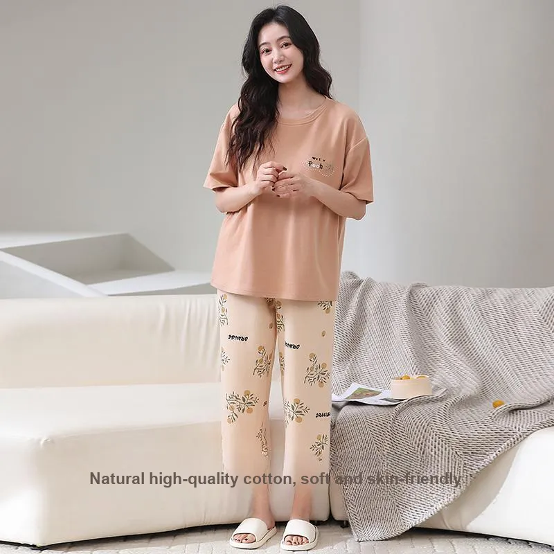 FENTENGCARE Pajama Set Women's Coral-6