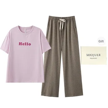 MIOJUER Pajama Set Women's Taro Pink