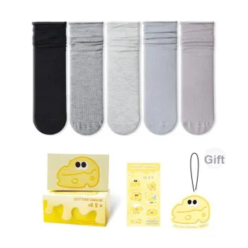 COTTON CHEESE Mid Calf Socks Women's Box 5 Pack