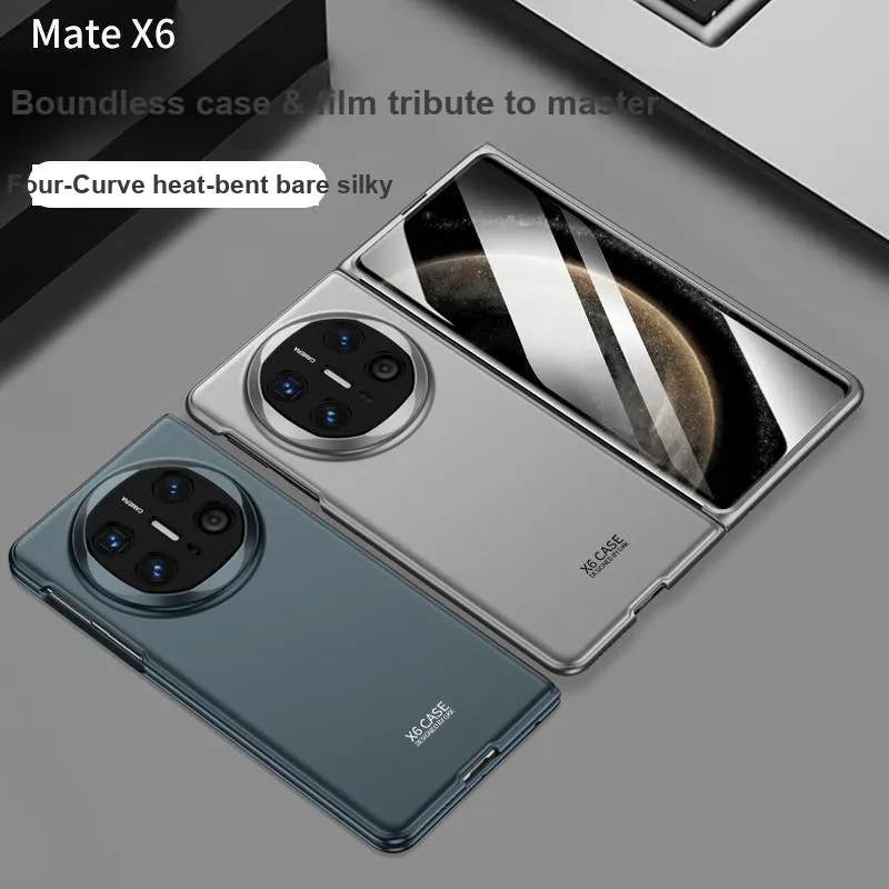Mivana Leather Material Gentleman Business Style Phone Cases Compatible With Huawei Mate X6-5
