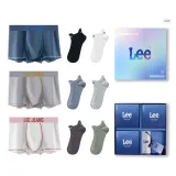 Box 3-Pack (Grey Blue+Light Gray+White)+6 Socks