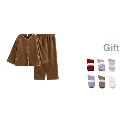 Same Language Пижамный комплект женский Bracken коричневый