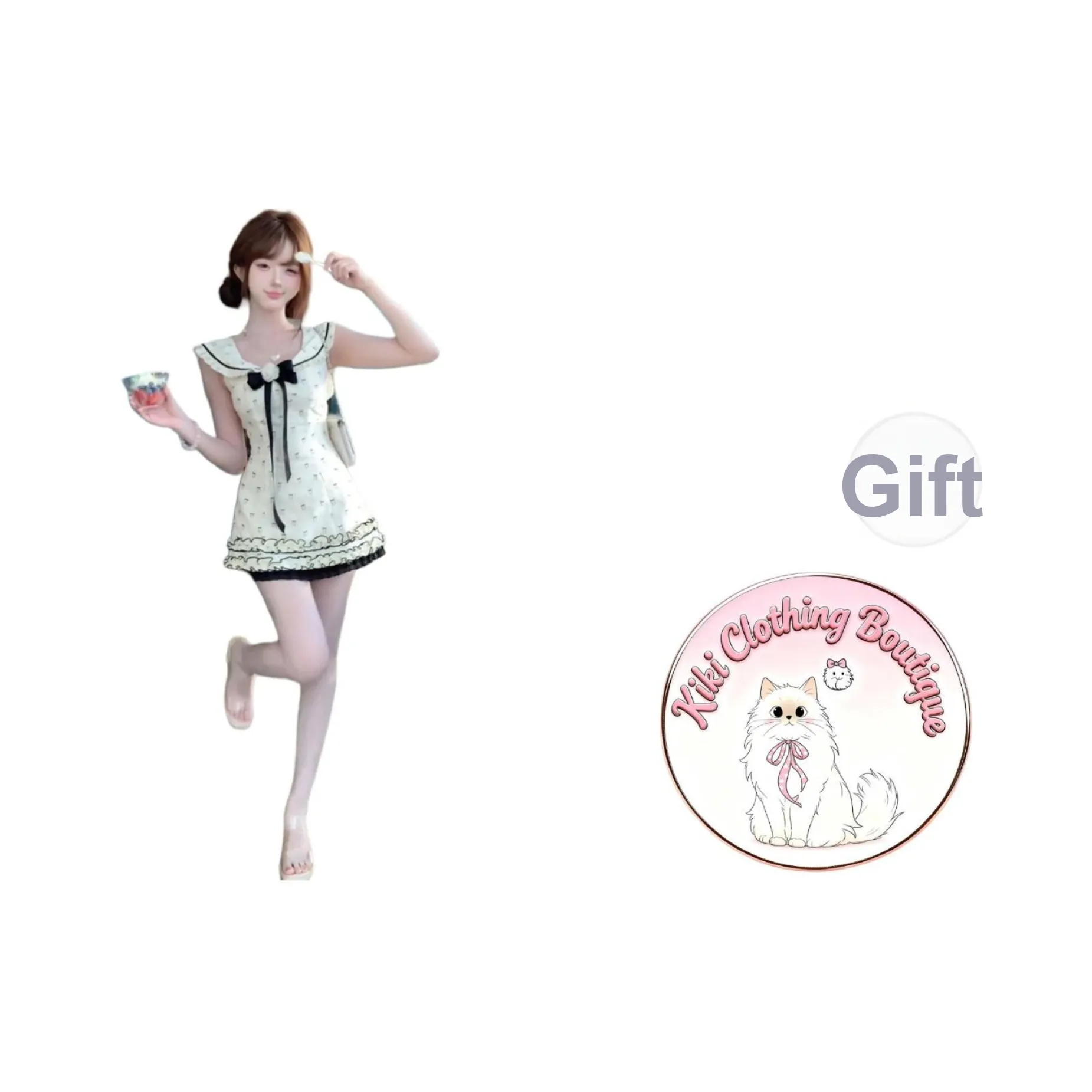 Kiki Clothing Boutique Короткое платье с короткими рукавами женское