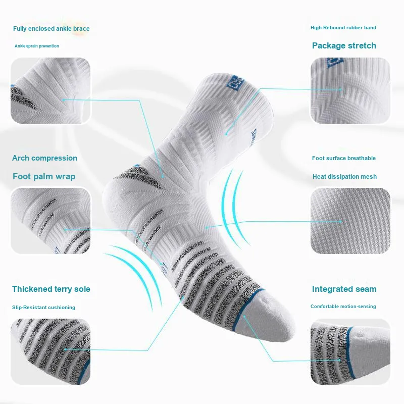 SPALDING Unisex Basketball Socks-3
