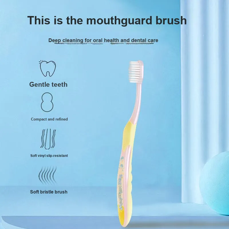 Dr. Tooth Velvet Soft Kids' Toothbrush Tooth Cleaning Gum Protection 2 Pcs-3