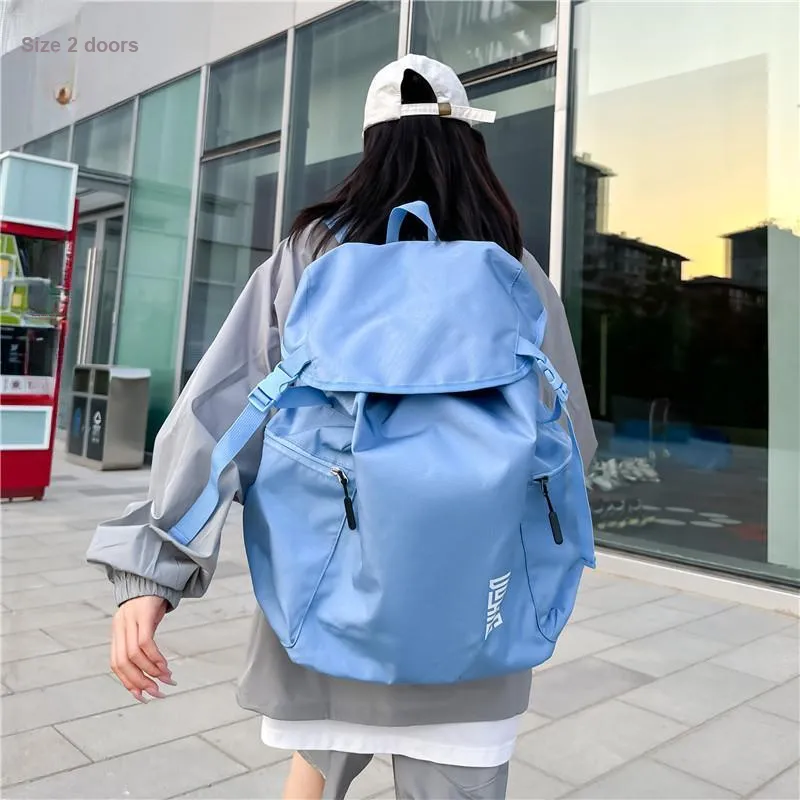 Yalu Oxford Backpack Regular Unisex Black/Gray/Pink/Sky Blue-22