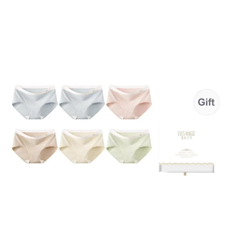 XIA.WA.ZHI.XIU Underpants Women's Shopping Bag 6 Pack-15