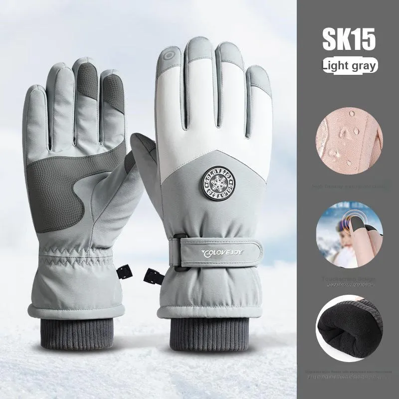 SMILING SHARK Ski Gloves Mittens-5