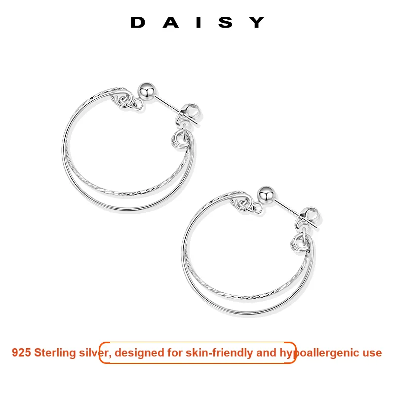 Daisy Dream S925 Sterling Silver Earrings Women's-2
